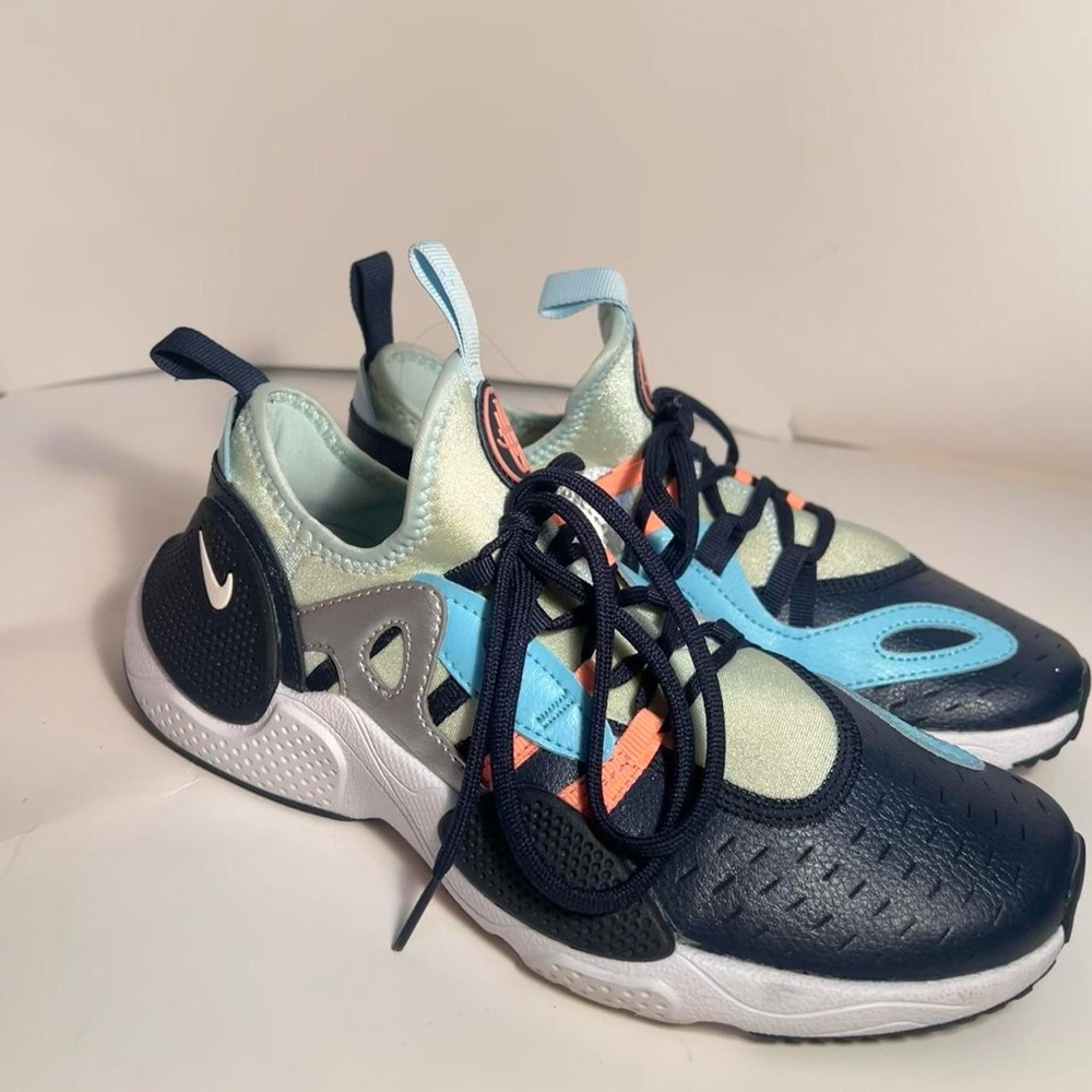 Nike Air Huarache E.D.G.E. Obsidian Youth Size 5 Running Shoes no inside piece